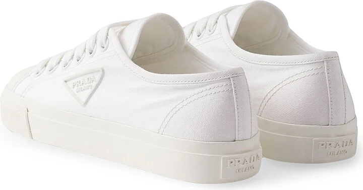 Women's Cotton Gabardine Sneakers - Grey - Size 7 - Image 6