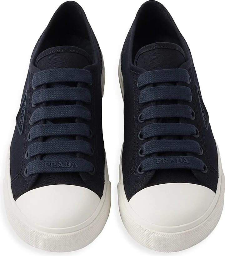 Women's Cotton Gabardine Sneakers - Grey - Size 7 - Image 9