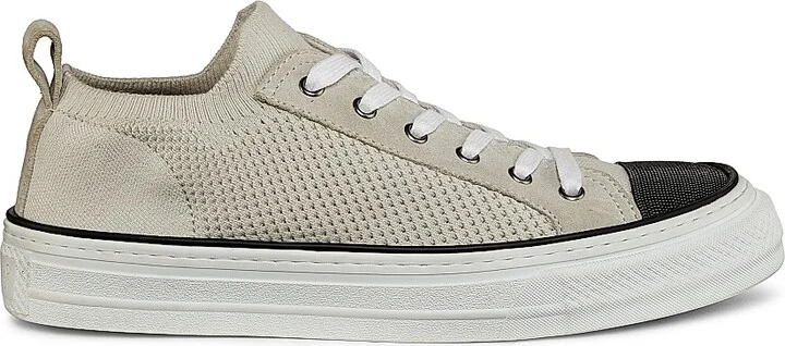 Women's Cotton Knit Sneakers - Grey - Size 6