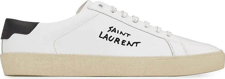 Women's Court Classic SL-06 Embroidered Sneakers - Optic White - Size 5