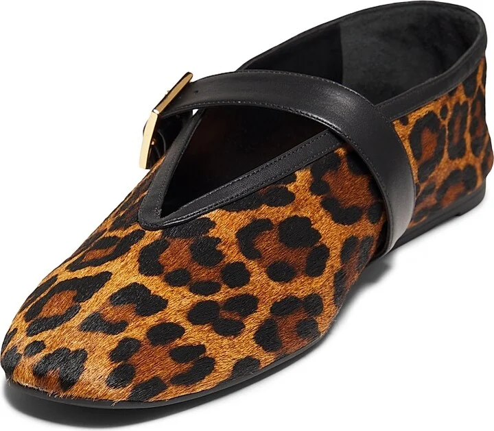 Women's Courtney Printed Calf Hair Ballet Flats - Leopard - Size 6.5 - Image 2