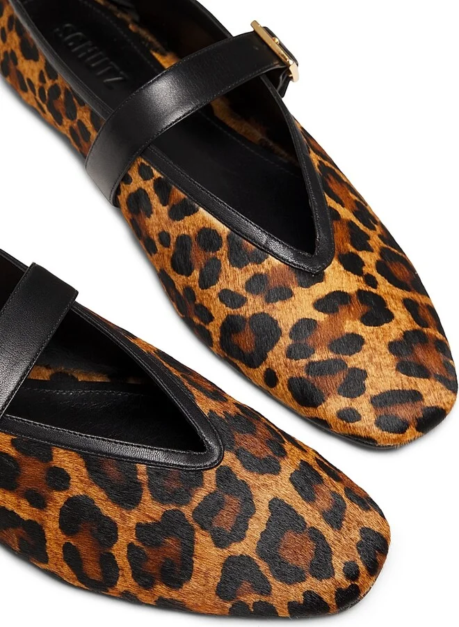 Women's Courtney Printed Calf Hair Ballet Flats - Leopard - Size 6.5 - Image 4