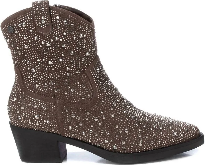 Women's Cowboy Booties In Taupe