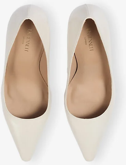 Womens Cre-Ecru Floret Leather Courts Eur 39 / 6 Uk Women - Image 2