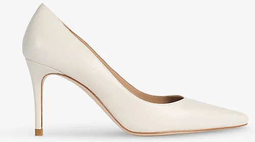 Womens Cre-Ecru Floret Leather Courts Eur 39 / 6 Uk Women