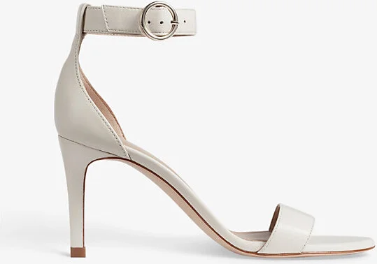 Womens Cre-Ecru Ivy Open-Toe Leather Sandals Eur 37 / 4 Uk Women