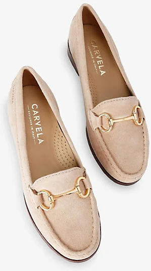 Womens Cream Click Suede Loafers Eur 41 / 8 Uk Women - Image 2
