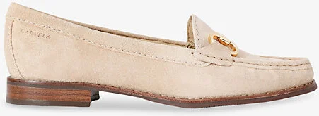 Womens Cream Click Suede Loafers Eur 41 / 8 Uk Women