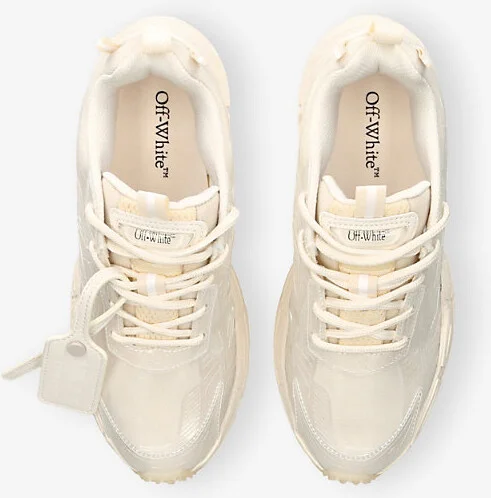 Womens Cream Comb Be Right Back Iridescent Mixed-Textile Low-Top Trainers Eur 40 / 7 Uk Women - Image 2