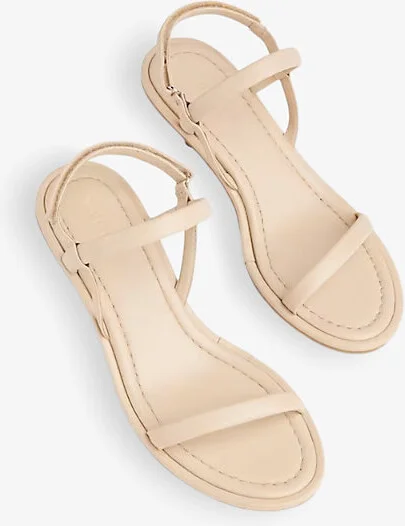 Womens Cream Enslee Kitten-Heel Leather Sandals Eur 39 / 6 Uk Women - Image 2