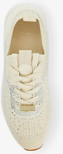 Womens Cream Fabric Eras Fly Knit Runner Knitted Low-Top Trainers Eur 40 / 7 Uk Women - Image 2