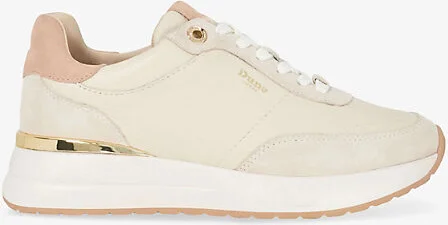Womens Cream Leather Emotion Leather Low-Top Trainers Eur 39 / 6 Uk Women