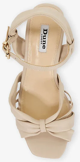 Womens Cream Leather Kander Leather Wedge Sandals Eur 39 / 6 Uk Women - Image 2