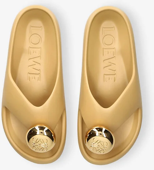 Womens Cream Loewe x Paula's Ibiza Foam Bubble Rubber Sliders Eur 38/5 Uk Women - Image 2