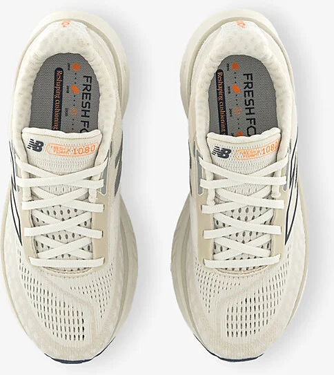Womens Cream Navy Sea Salt M1080 Mesh Low-Top Trainers 6 - Image 2