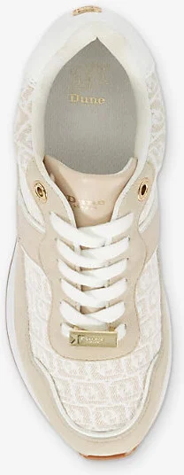 Womens Cream Synthetic Escapade Monogram Flatform Woven Runner Trainers Eur 40 / 7 Uk Women - Image 2