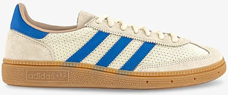 Womens Cream White Blue Handball Spezial Suede and Knitted Low-Top Trainers Eur 36.5 / 3.5 Uk Women