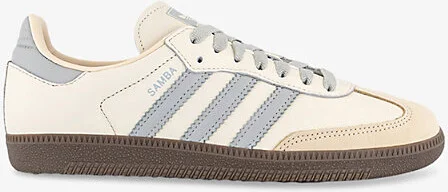 Womens Cream White Strata Samba Og Leather Low-Top Trainers Eur 40.5 / 7.5 Uk Women