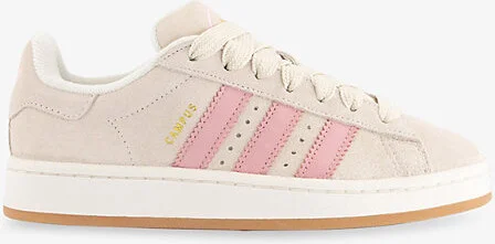 Womens Cream White Wonder Mauve Campus 00S Suede Low-Top Trainers Eur 38/5 Uk Women