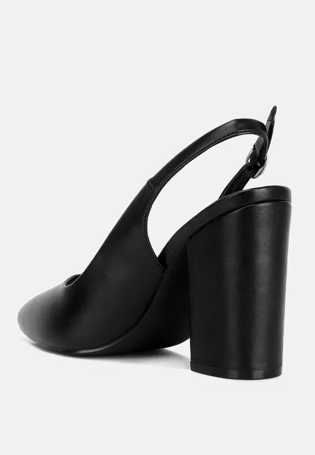 Womens creidne block heel pointed toe sandals - Image 4
