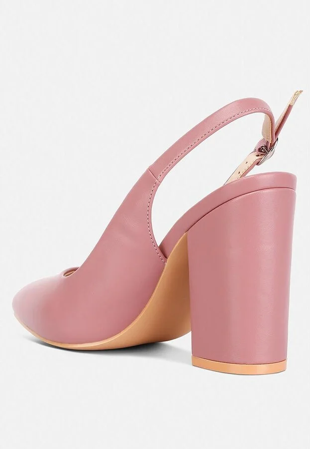 Womens creidne block heel pointed toe sandals - Image 7