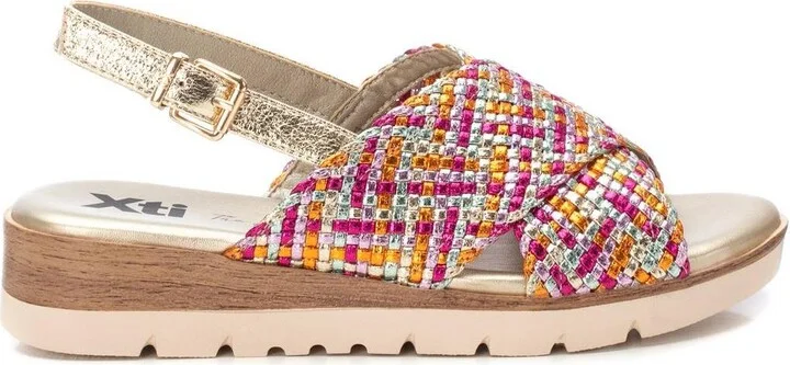 Women's Criss Cross Flat Sandals By Xti