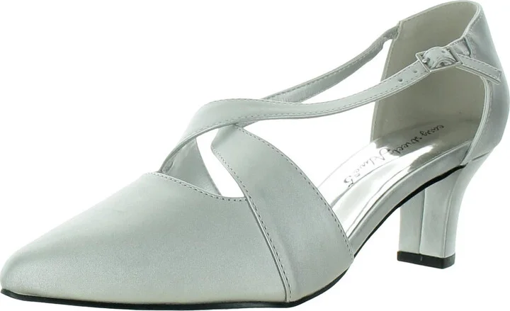 Womens Criss-Cross Man Made Pumps