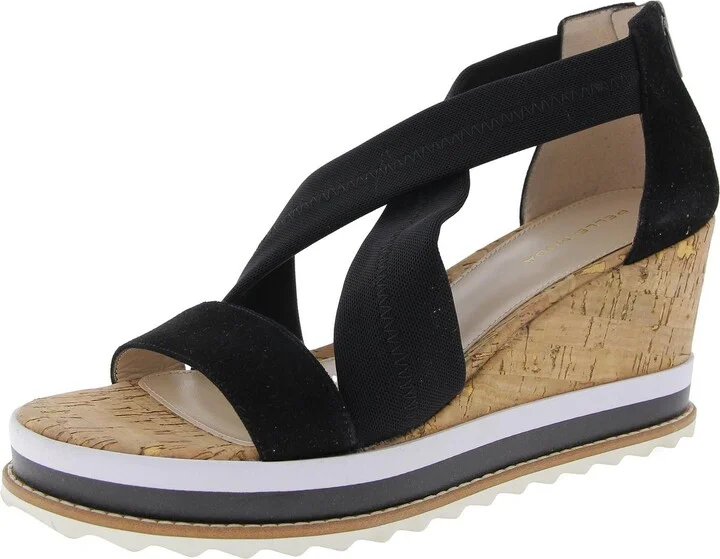 Womens Criss-Cross Wedge Heels