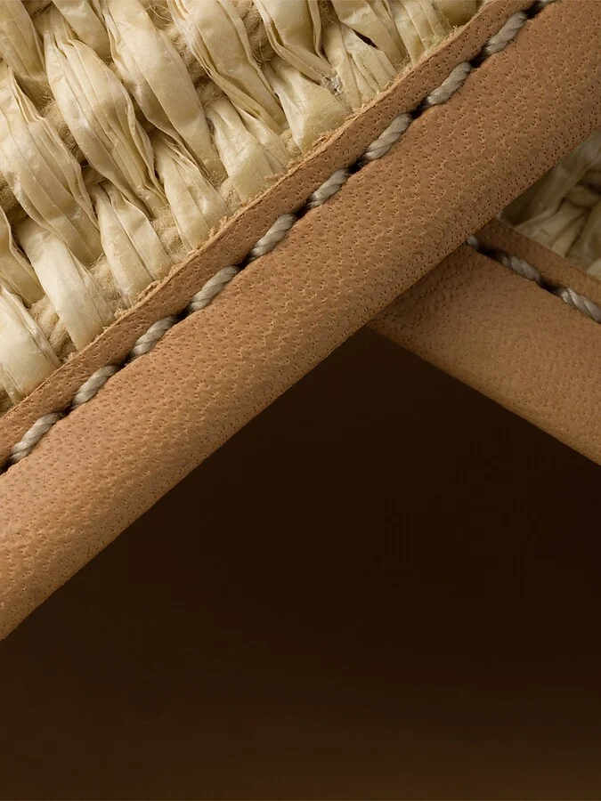 Women's Crochet and Leather Sandals - Beige Khaki - Size 6.5 - Image 5