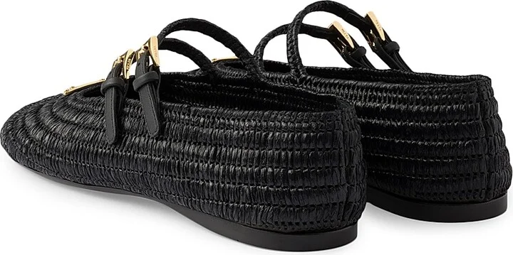 Women's Crochet Ballerinas - Black - Size 6.5 - Image 3