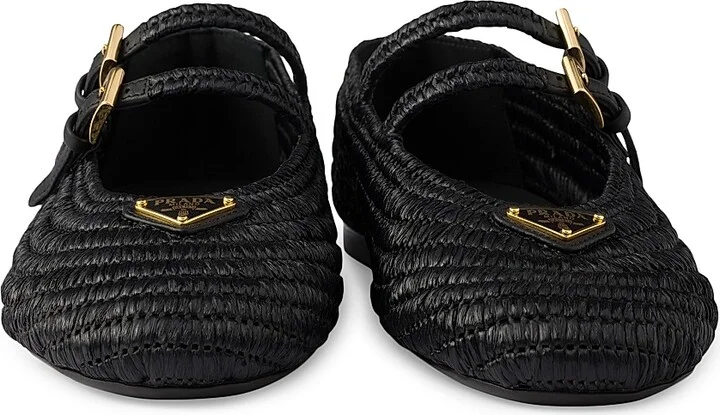 Women's Crochet Ballerinas - Black - Size 6.5 - Image 4
