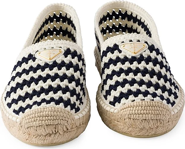 Women's Crochet Espadrilles - Red White - Size 5 - Image 7