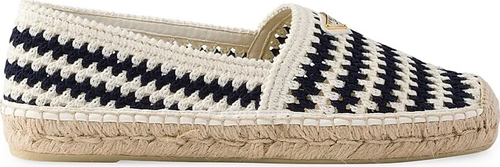 Women's Crochet Espadrilles - Red White - Size 5 - Image 8