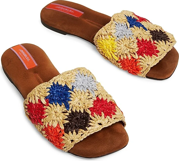Women's Crochet Sandals - Solid Grey - Size 6 - Image 2