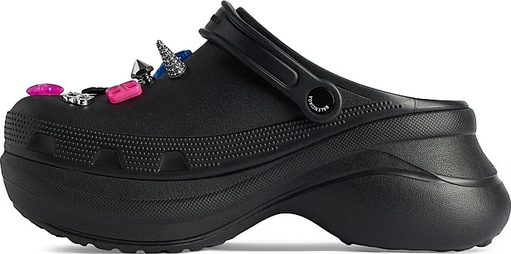 Women's Crocs Jibbitz Mules - Black - Size 6 - Image 3