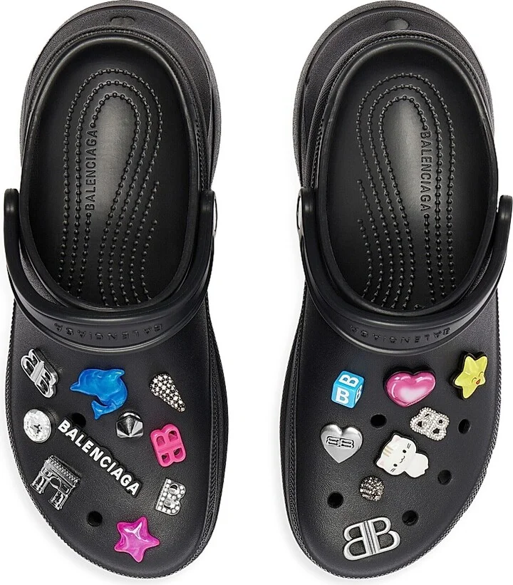 Women's Crocs Jibbitz Mules - Black - Size 6 - Image 6