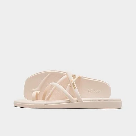 Women's Crocs Miami Metallic Toe Loop Sandals