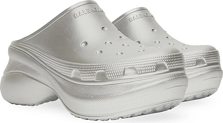 Women's Crocs Mules - Silver - Size 7 - Image 2