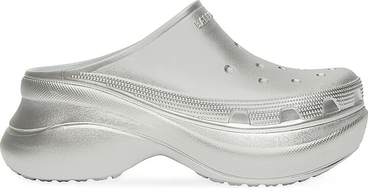 Women's Crocs Mules - Silver - Size 7