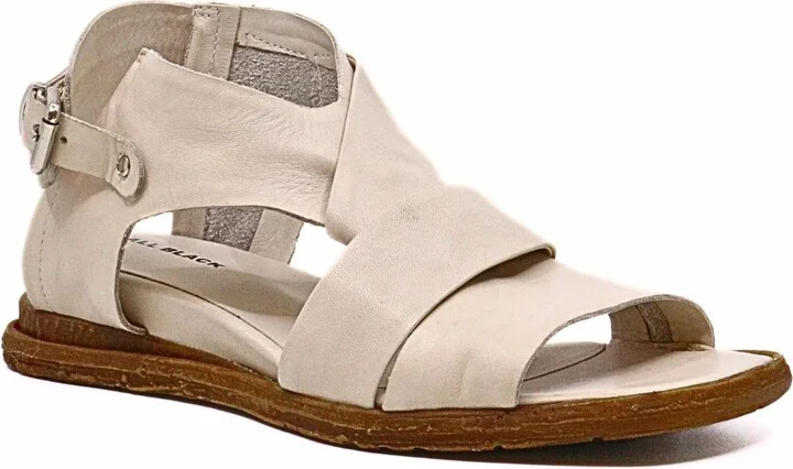 Women's Cross & Band Softy Sandal In Ivory