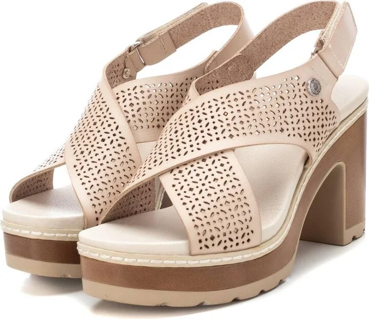 Women's Cross Strap Heeled Sandals By Xti - Image 3