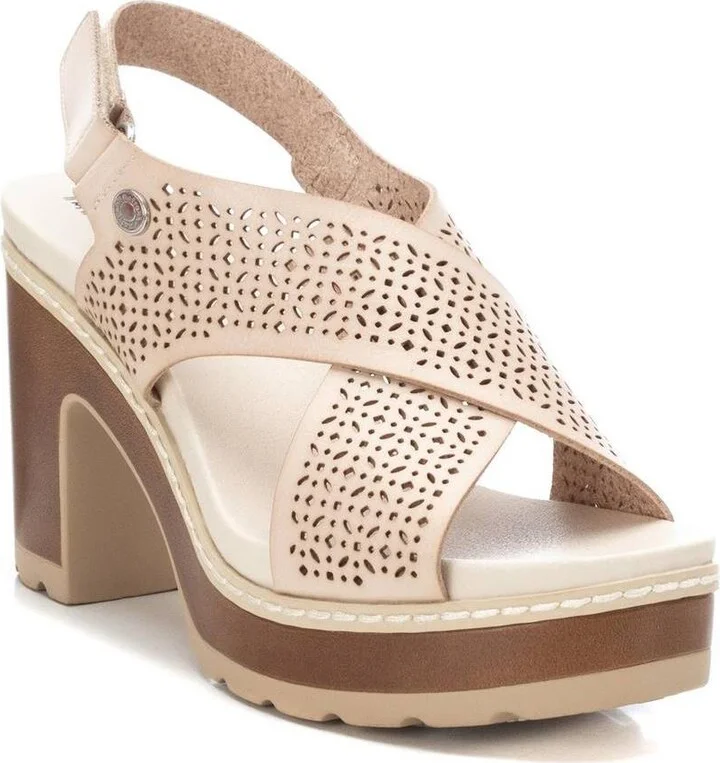 Women's Cross Strap Heeled Sandals By Xti - Image 5