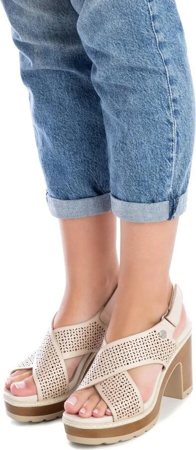 Women's Cross Strap Heeled Sandals By Xti - Image 6