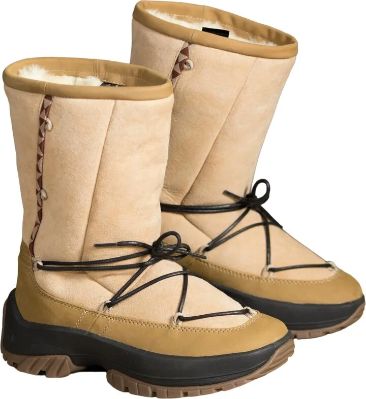 Women's Crow Shearling Boots In Cane