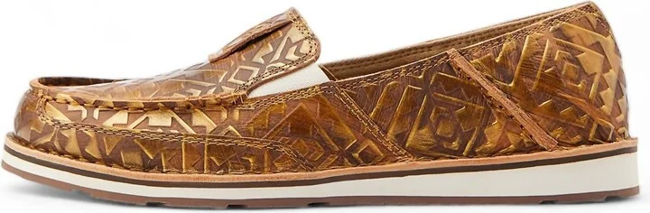 Women's Cruiser Shoes In Copper Blanket Emboss