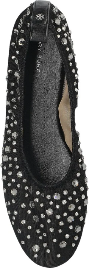 Women's Crystal Embellished Ballerina Shoes - Image 4