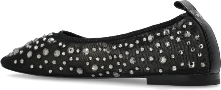 Women's Crystal Embellished Ballerina Shoes - Image 5
