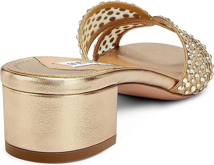 Women's Crystal Lover 35MM Mules - Light Copper - Size 6 - Image 3