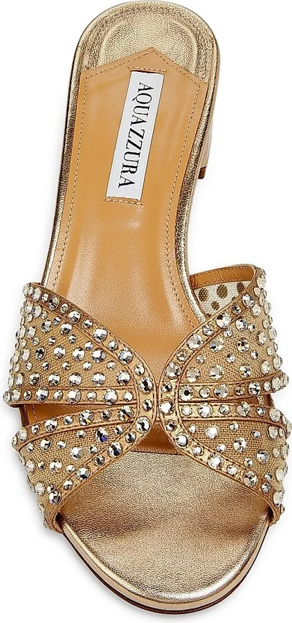 Women's Crystal Lover 35MM Mules - Light Copper - Size 6 - Image 4