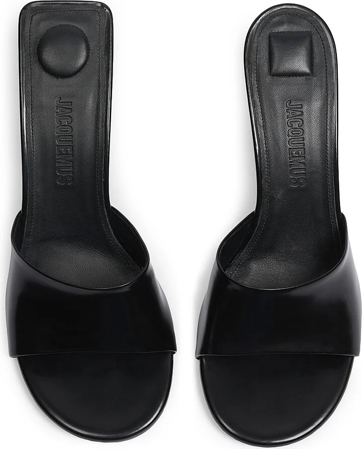 Women's Cubisto 70MM Leather Mules - Black - Size 6 - Image 4